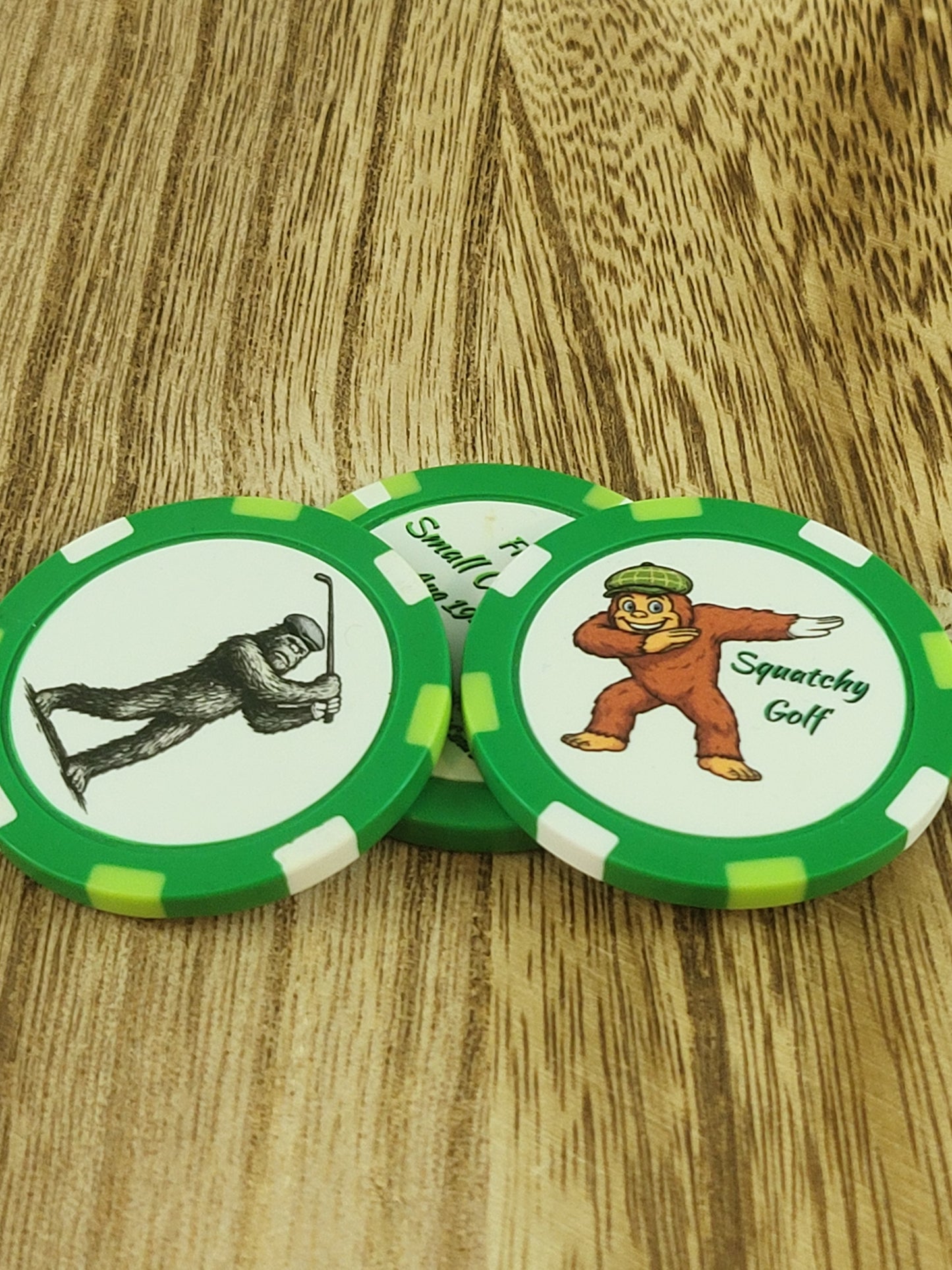 Poker Chip Ball Marker - Cartoon Logo