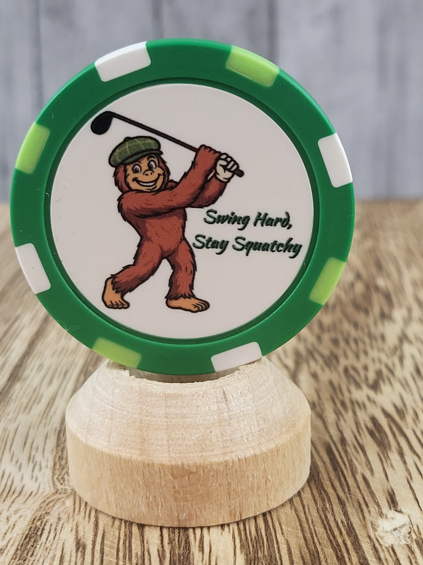 Poker Chip Ball Marker - Cartoon Logo