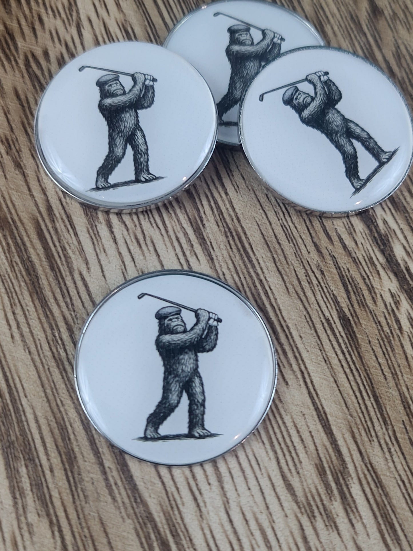 Squatchy Golf Classic Ball Marker with Magnetic Hat Clip