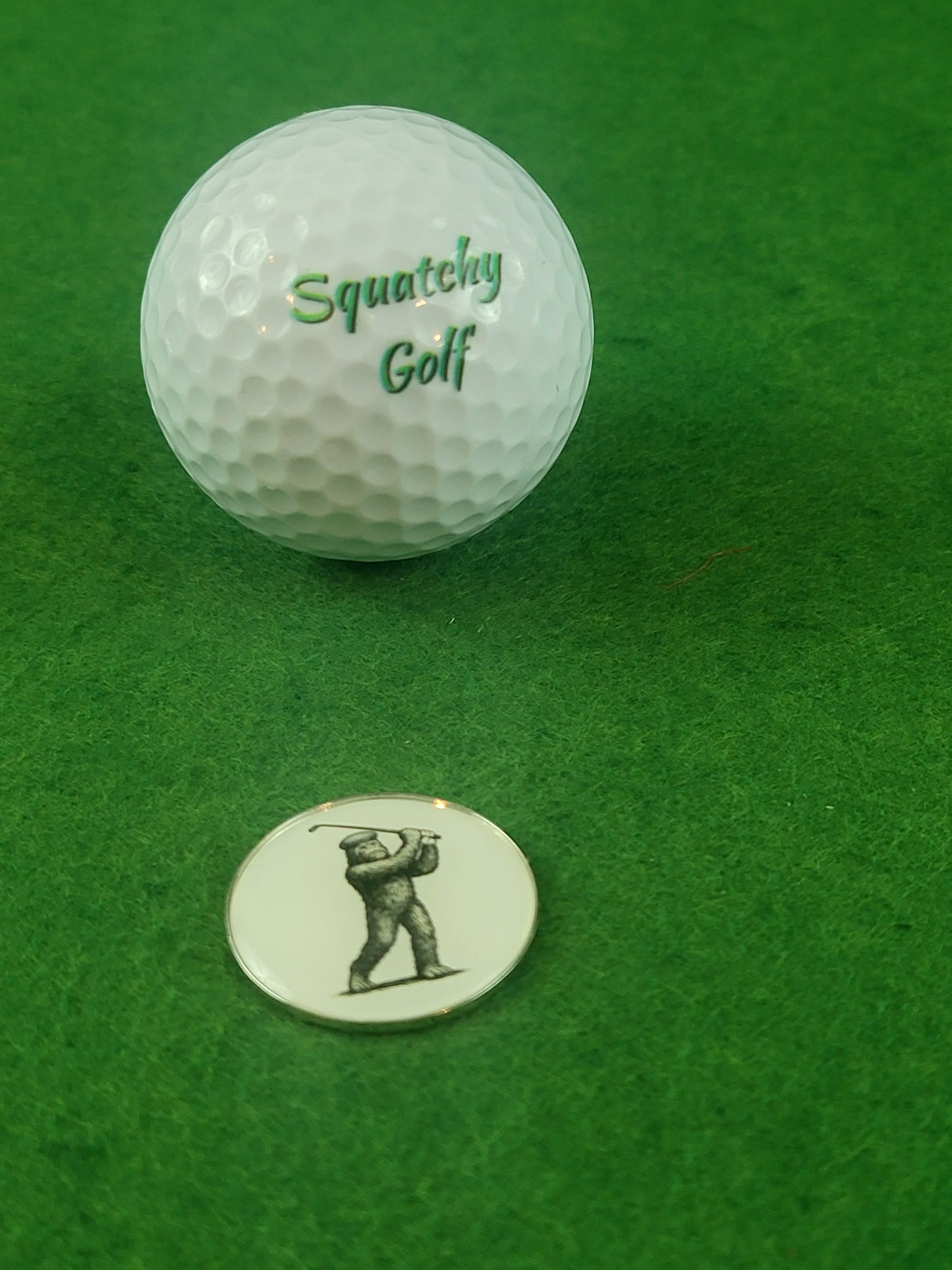 Squatchy Golf Classic Ball Marker with Magnetic Hat Clip