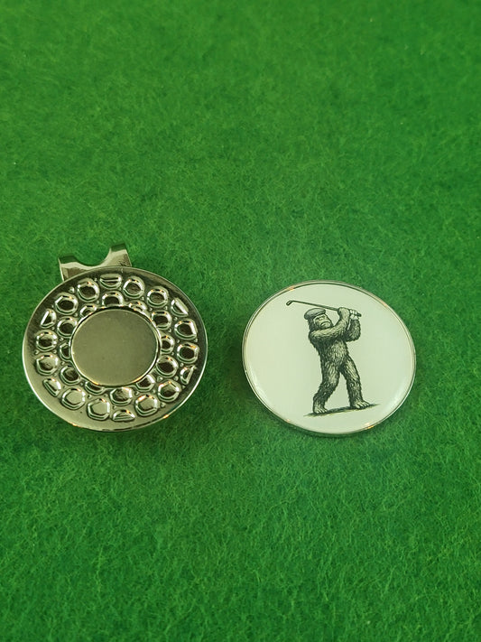 Squatchy Golf Classic Ball Marker with Magnetic Hat Clip